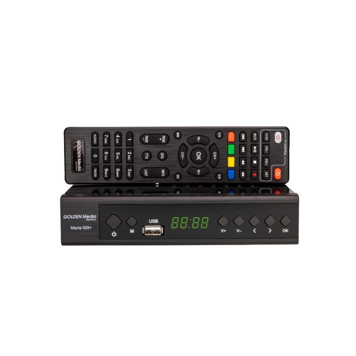 Golden Media Mania 828+ - Full HD DVB-T2/C HEVC Δέκτης H.265 Επίγειοι Onetrade Golden Media Mania 828+ - Full HD DVB-T2/C HEVC Δέκτης H.265 Επίγειοι Onetrade